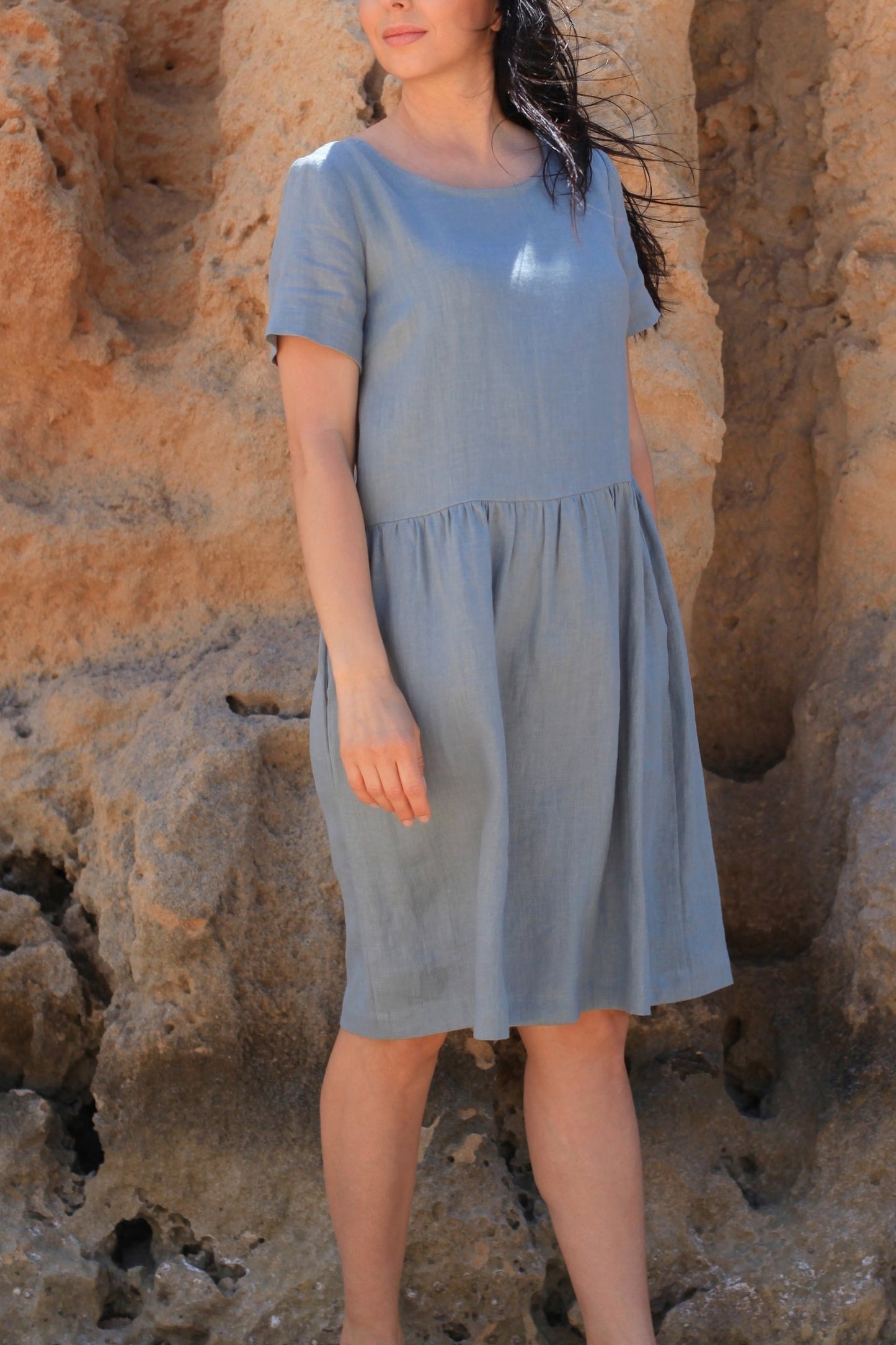 Amelia linen dress