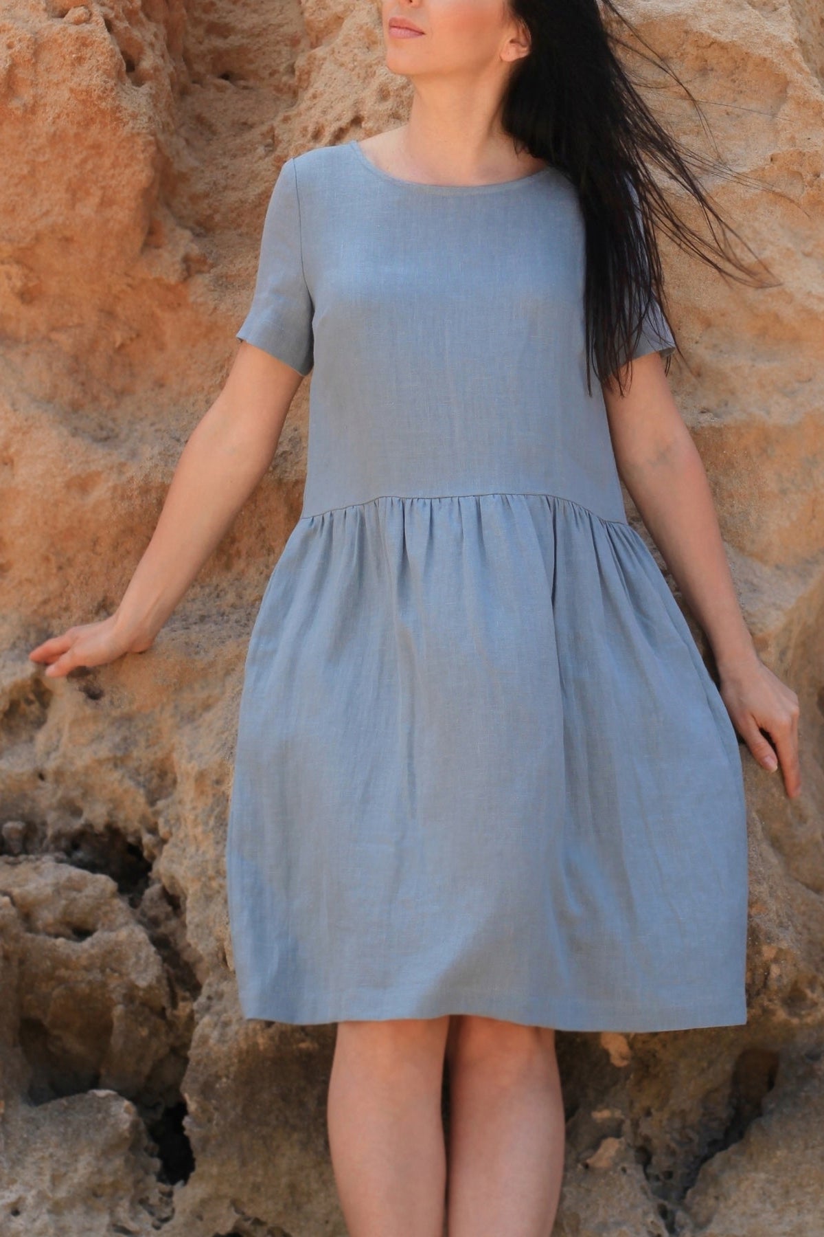 Amelia linen dress